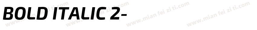 BOLD ITALIC 2字体转换